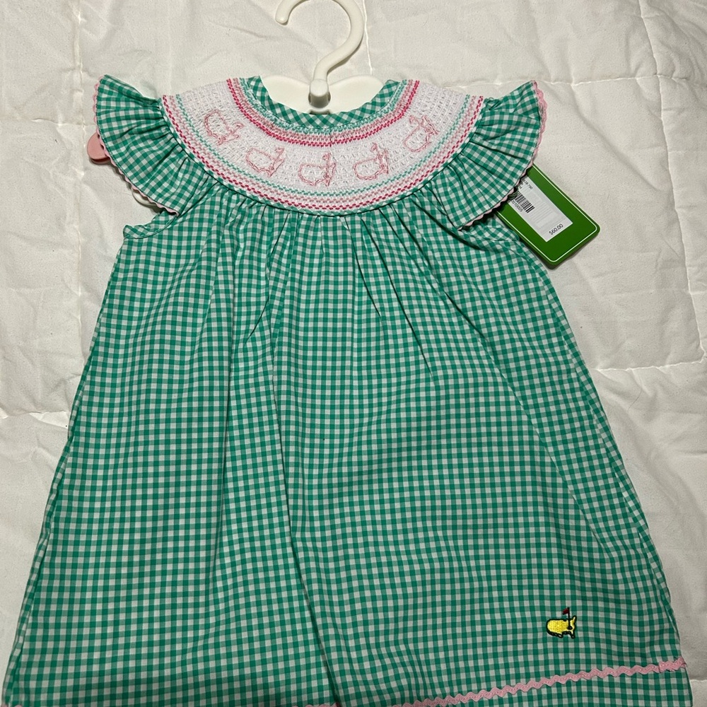 Masters Smocked Gingham Dress